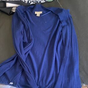 LOFT Blue Open Cardigan